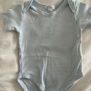 Kissy Kissy Striped Blue Baby One Piece